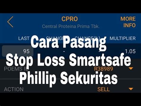 Cara Pasang Stop Loss Smartsafe Phillip Sekuritas Di HP Android YouTube