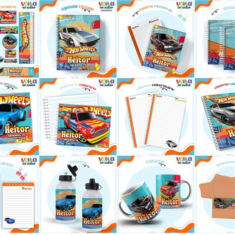 Arquivo De Corte Etiqueta Escolar Hot Weels Elo7
