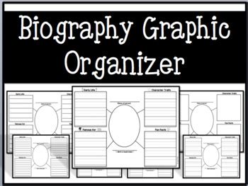 Biography Graphic Organizer Differentiated Editable And Pdf By Htx