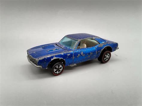 ULTRA RARE VINTAGE HOT WHEELS REDLINE CUSTOM CAMARO 1967 W DEEP