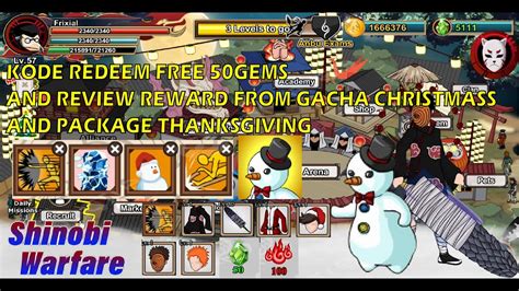 Kode Redeem Shinobi Warfare Review Package Paket Thanksgiving