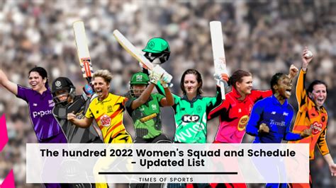 The Hundred Women S Squad And Schedule Updated List