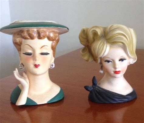 Antique Head Vases From My Collection 5 In All Love Them Head Vase