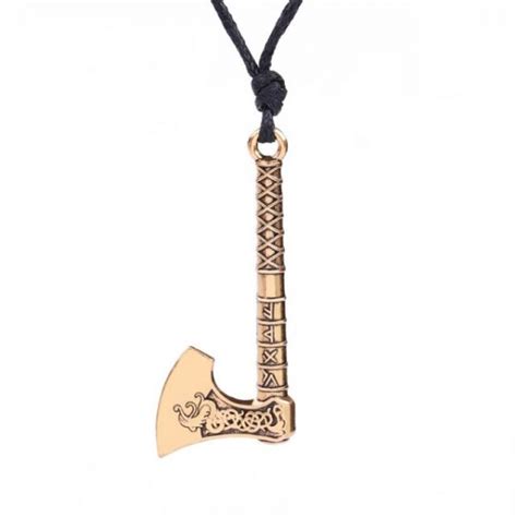 Collier dragon hachette viking Bijoux médiévaux Bocachica