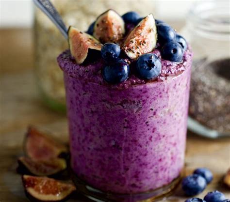 Blueberry Overnight Oats Vegan Recipe Glory Juice Co