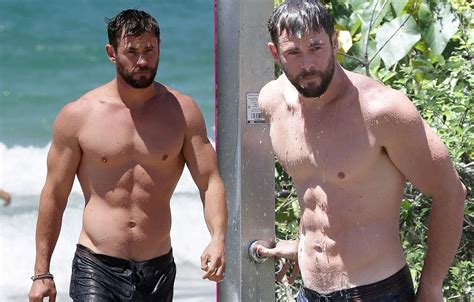 Chris Hemsworth Shows Of His Amazing Beach Body