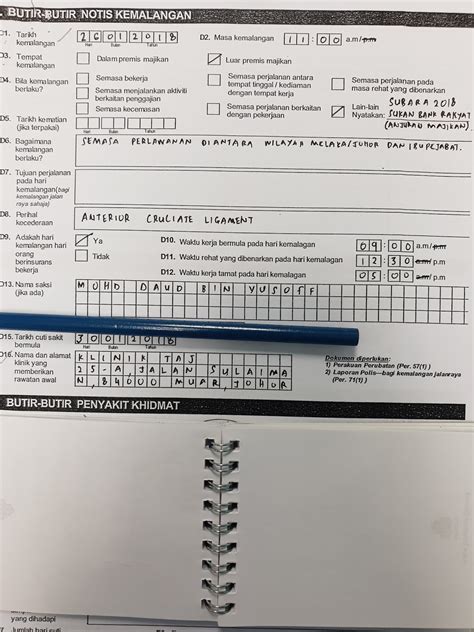Perkeso Borang Laporan Perubatan Borang Socso Laporan Perubatan In
