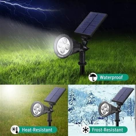 Foco Solar Led Farol Estaca Tierra Jard N Iluminaci N Panel Cuotas