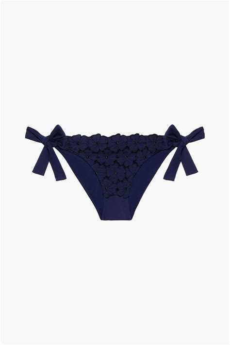 I D SARRIERI Embroidered Low Rise Bikini Briefs THE OUTNET
