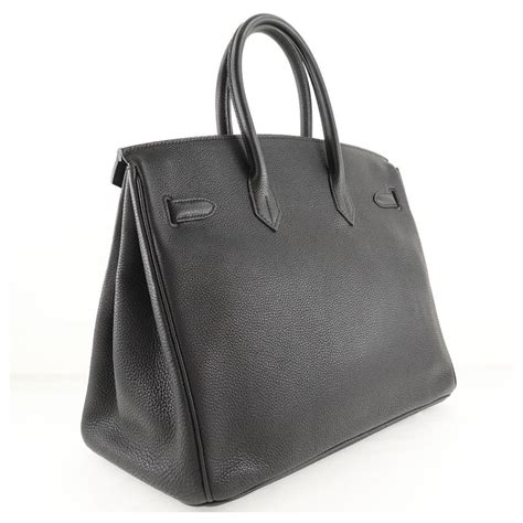 Herm S Hermes Birkin Schwarz Leder Ref Joli Closet