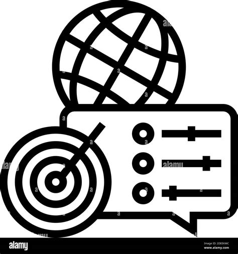 Optimization Of Supply Chains Line Icon Vector Illustration Stock