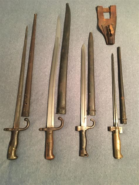 Four generations of French bayonets, still need to get the rest of the ...