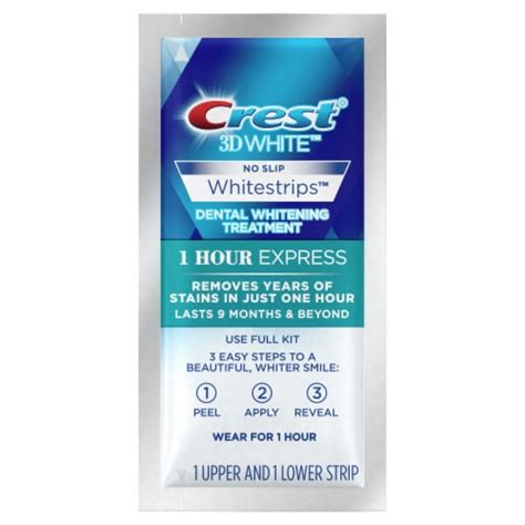 Crest 3d White Whitestrips 1 Hour Express Teeth Whitening Kit 7