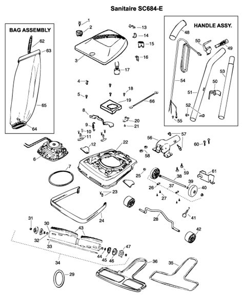 Sanitaire Sc684 Shake Out Bag Upright Vacuum Cleaner Parts Usa Vacuum