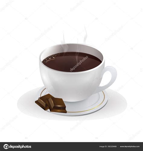 Vector Image Cup Hot Chocolate Stock Vector By Captainvector 392329488