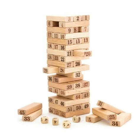 Jenga Números Pequeño Jugando Aprendemos