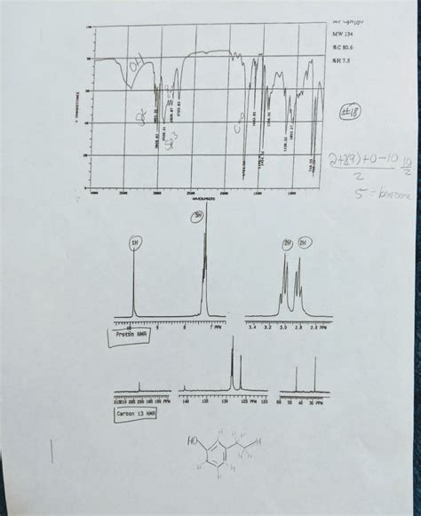 Solved C Spectroscopy Problem Set Answer Sheet For Chegg