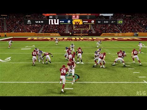 Madden Nfl New York Giants Vs Washington Football Team Gameplay