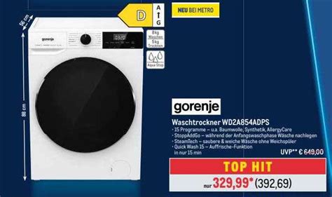 Gorenje Waschtrockner Wd A Adps Angebot Bei Metro Prospekte De