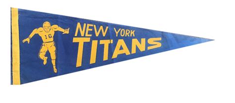 New York Titans 1960-62 (2) | Felt Football