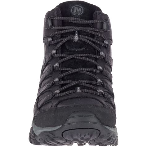 Merrell Mens Moab 2 Prime Mid Wp Hiking Boots Black Elliottsboots