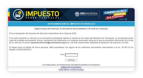 ¡aprende Cómo Realizar La Liquidación El Impuesto Vehicular En