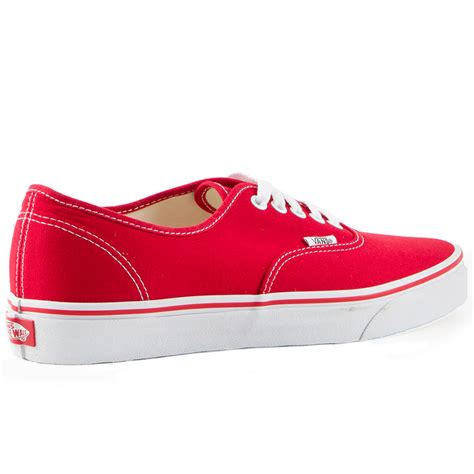 Vans Classics Authentic Red Mens Shoes Thalia Surf Shop