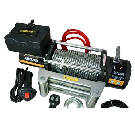 Kangaroowinch K12000 12V wyciągarka elektryczna z liną stalową