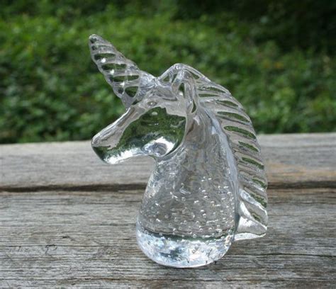 Vintage Glass Unicorn Vintage Paperweight Collectible Unicorn | Etsy ...