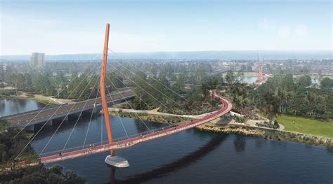 Two New Car Free Bridges For Perth Cbd Architectureau