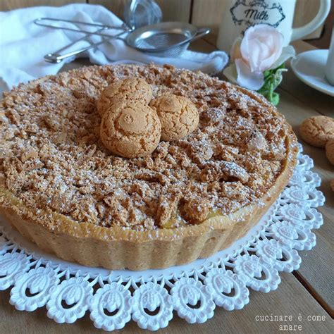 Torta Crostata Sbrisolona All Amaretto Con Ricotta Cucinare Come Amare