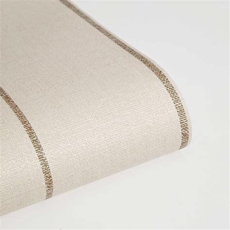 Bursa Stripe Textured Peel & Stick Wallpaper - Pure Salt x Tempaper