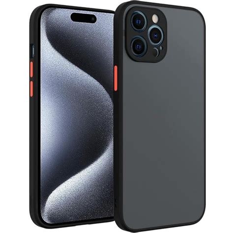 Funda Case Para Iphone Ahumado Mate Negro Antishock Resistente