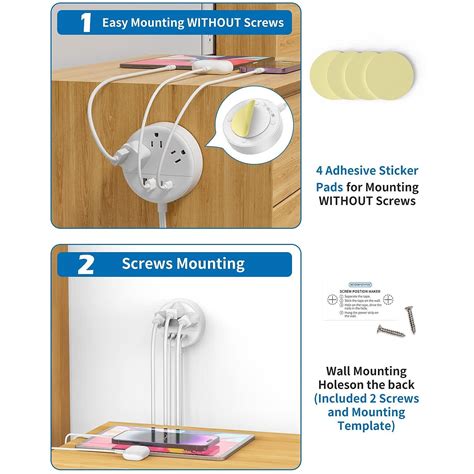 2 Prong Power Strip With Usb C Ntonpower 1875w15a 2 Prong To 3 Prong