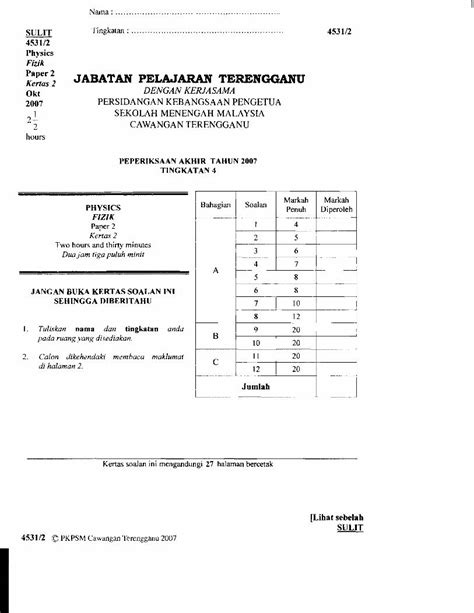 Pdf Jabatan Pelajaran Terengganu Bank Soalan Spmbanksoalanspm