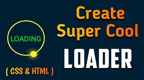 Create Super Cool Loader Using Css And Html By Mbjare Classes