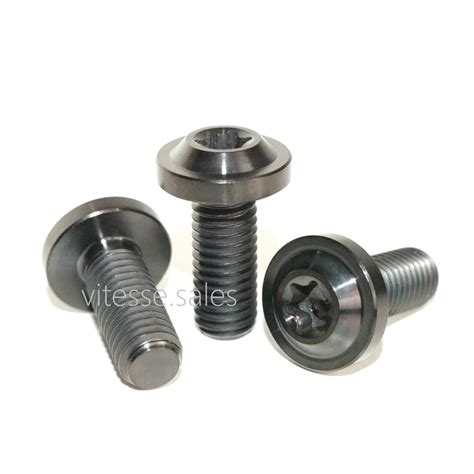 M X Mm Bolts Black Titanium M X Mm Screws Low Profile Flange Head