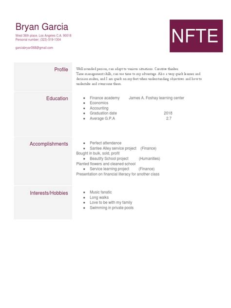 Resume Finance | PDF