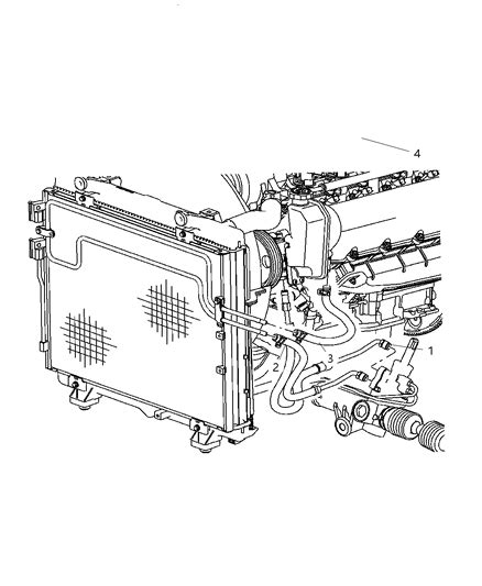 Power Steering Hoses 2005 Dodge Dakota