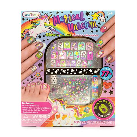 Kit de uñas Hot Focus Unicorn juego de esmaltes de uñas para niñas de