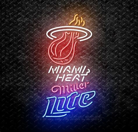 Miller Lite NBA Miami Heat Neon Sign For Sale // Neonstation