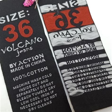 2023 custom woven label design your logo sewing on clothing for tags – Custom Garment Woven ...