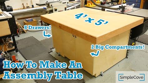 How To Build An Assembly Table Youtube