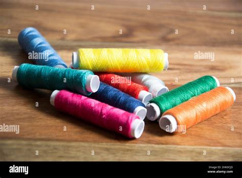 Colorful Sewing Thread Stock Photo Alamy