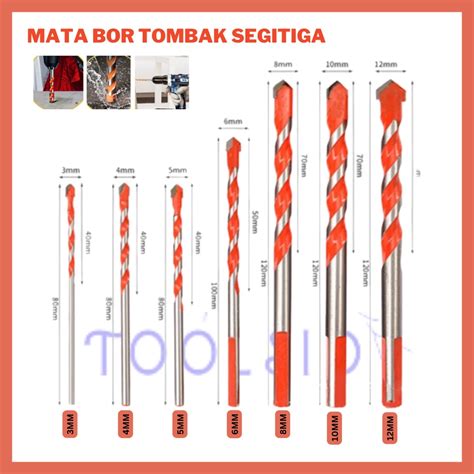 Jual Mata Bor Tombak Segitiga Keramik Kaca Tembok Granit Porselin Drill