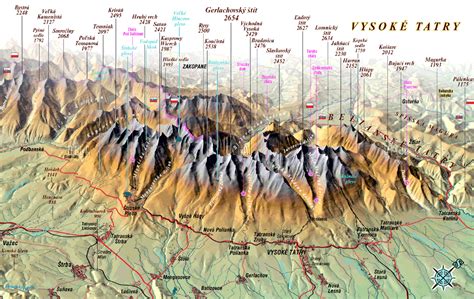 Vysoké Tatry Mapa Mapa