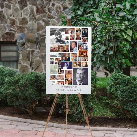 Digital Download 24x36 Memorial Poster Celebration Of Life Photo