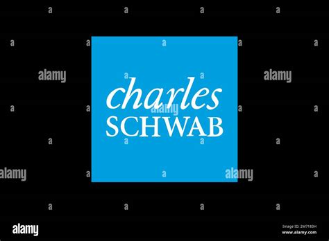 Charles Schwab Corporation, Logo, Black Background Stock Photo - Alamy