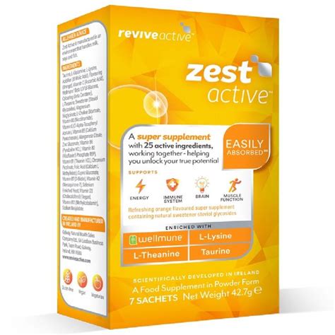 Revive Zest Active 7 Day Box Healthy Diet Lifestyle Super