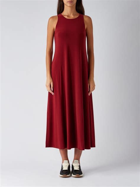 Abito Donna Max Mara Leisure Lana In Tessuto Stretch Bordeaux